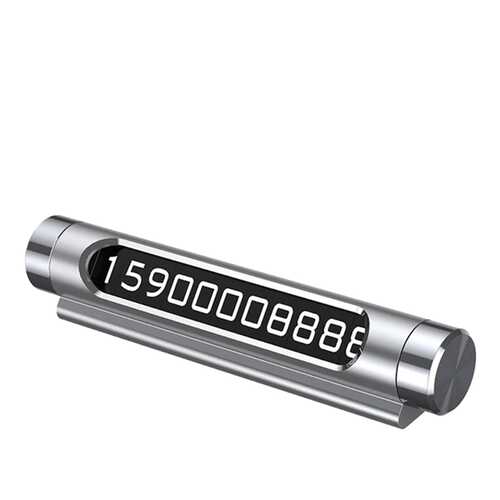 Двойная автовизитка Baseus Temporary Parking Number Card silver в Несте Ойл