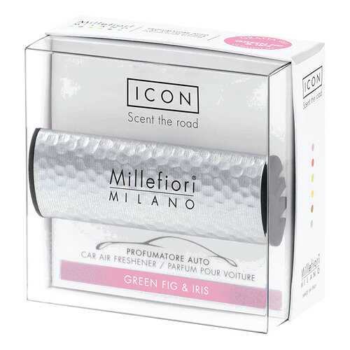 Ароматизатор автомобильный Millefiori Milano ICON Тени металла Зеленый инжир и ирис в Несте Ойл