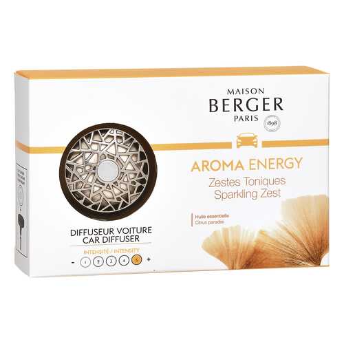 Автомобильный ароматизатор-клипса Maison Berger, арома энергия в Несте Ойл