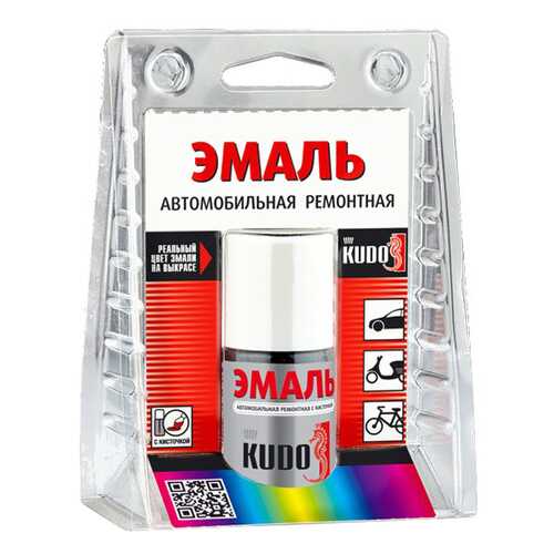 Эмаль автомобильная с кисточкой «белый 201» KUDO ,15 г в Несте Ойл