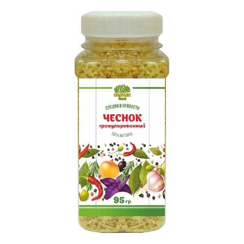 Чеснок сушеный Organic Food гранулированный 95 г в Несте Ойл