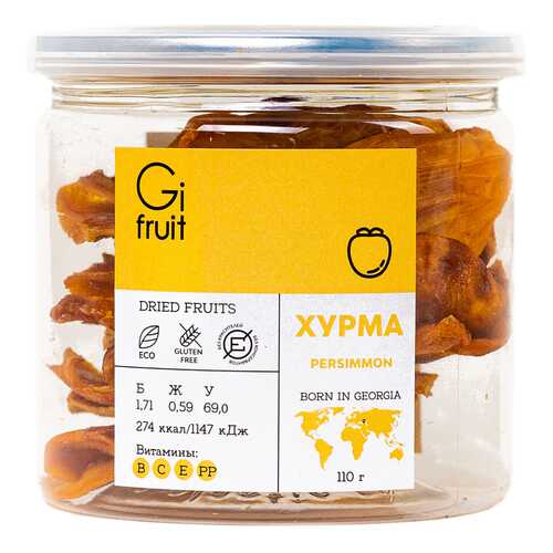 Сушеная хурма GIFRUIT 110 г в Несте Ойл