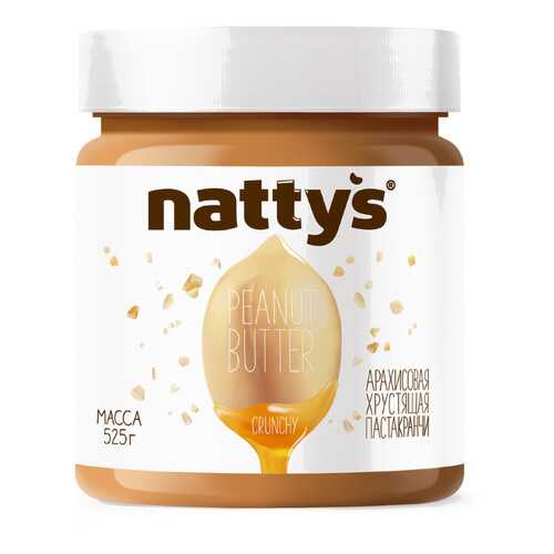 Арахисовая паста Nattys Crunchy с кусочками арахиса 525 г в Несте Ойл