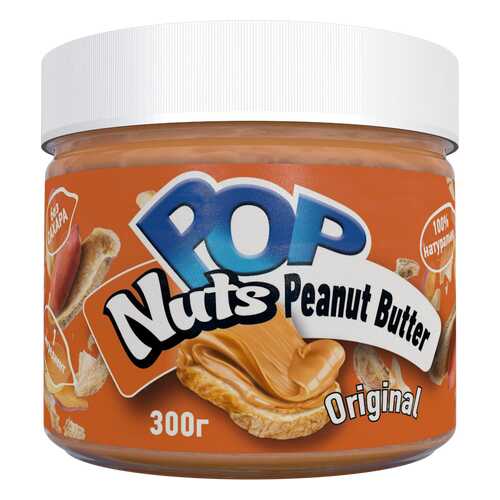 Арахисовая паста POP Nuts Peanut Butter Original, Натуральная, 300 г в Несте Ойл