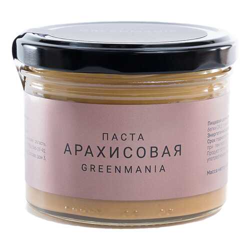 Паста GreenMania арахисовая 200 г в Несте Ойл