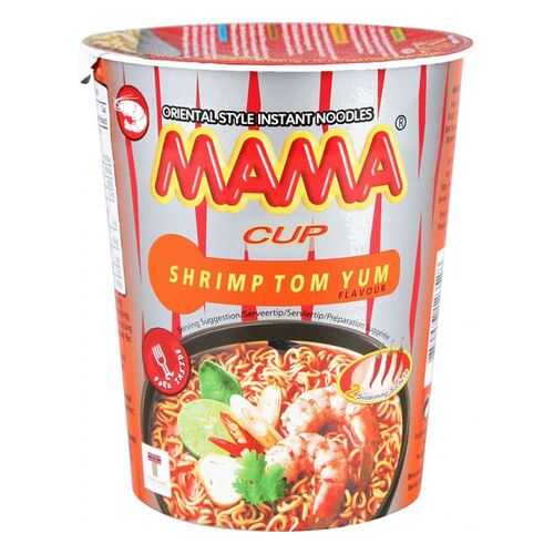Лапша быстрого приготовления тайская Mama со вкусом супа том ям 70 г в Несте Ойл