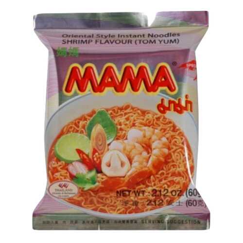 Лапша Mama тайская быстрого приготовления со вкусом креветки том-ям 60 г в Несте Ойл