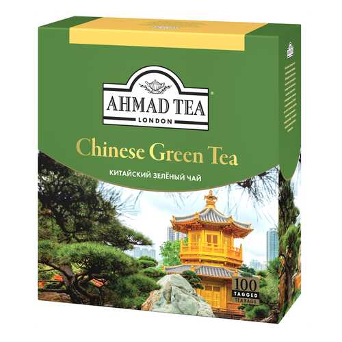 Чай Ahmad Tea «Китайский», зелёный, листовой, 100х1,8г в Несте Ойл
