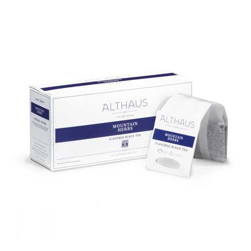 Чай Althaus Mountain Herbs, чёрный с добавками, 20 пакетиков в Несте Ойл