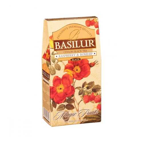 Чай Basilur Волшебные фрукты - Малина и шиповник черный с добавками 100 г в Несте Ойл