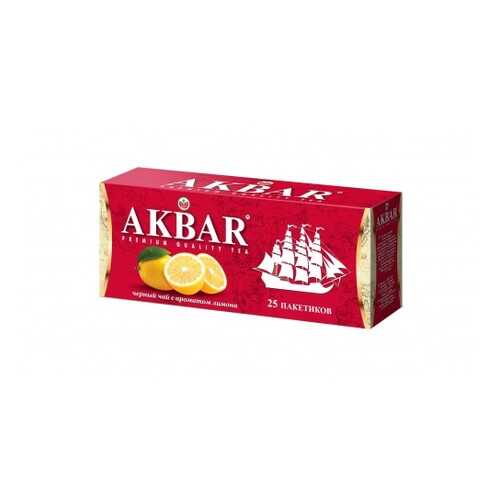 Чай черный Akbar корабль с лимоном 25 пакетиков в Несте Ойл