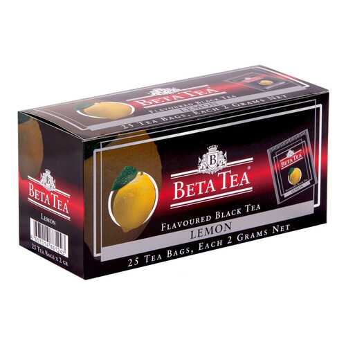 Чай черный Beta Tea лимон 25 пакетиков в Несте Ойл