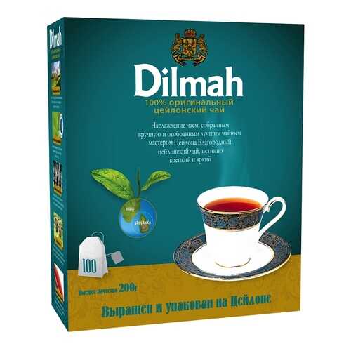 Чай черный Dilmah цейлонский 100 пакетиков в Несте Ойл