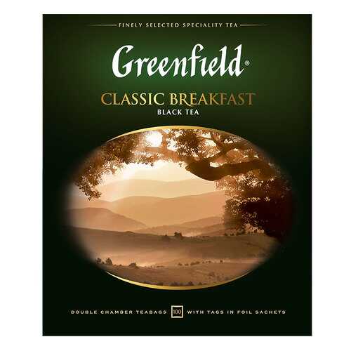 Чай черный Greenfield Classic Breakfast 100 пакетиков в Несте Ойл