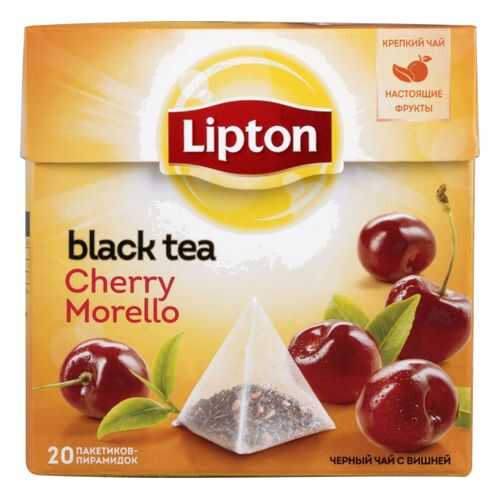 Чай черный Lipton cherry morello 20 пакетиков в Несте Ойл