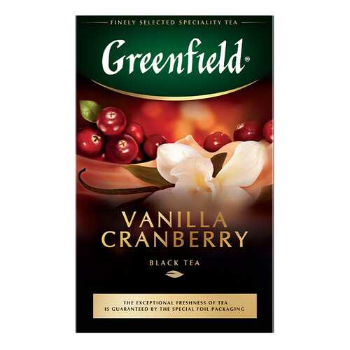 Чай черный листовой Greenfield Vanilla Cranberry 100 г в Несте Ойл