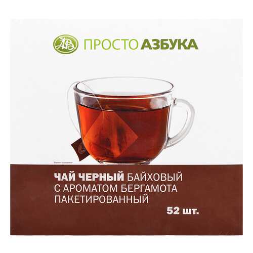 Чай черный Просто Азбука с ароматом бергамота 52*1.8 г в Несте Ойл
