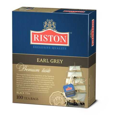 Чай черный Riston earl grey 100 пакетиков в Несте Ойл