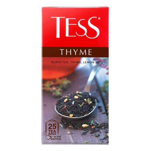 Чай черный Tess Thyme 25 пакетиков в Несте Ойл