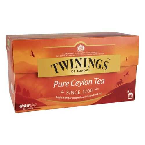 Чай черный Twinings pure ceylon tea 25 пакетиков в Несте Ойл