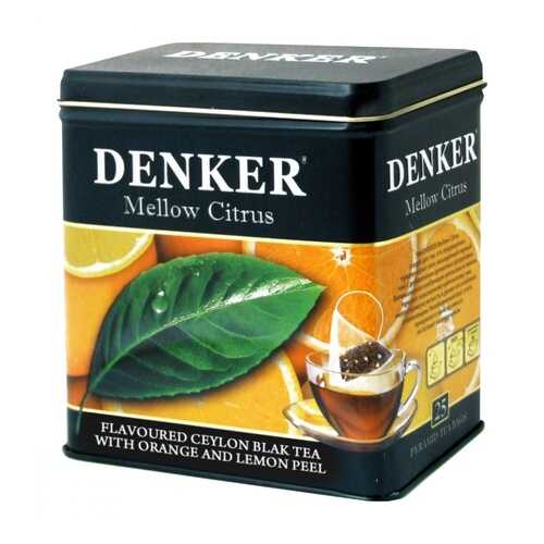 Чай Denker Mellow Citrus черный с добавками 25 пирамидок в Несте Ойл