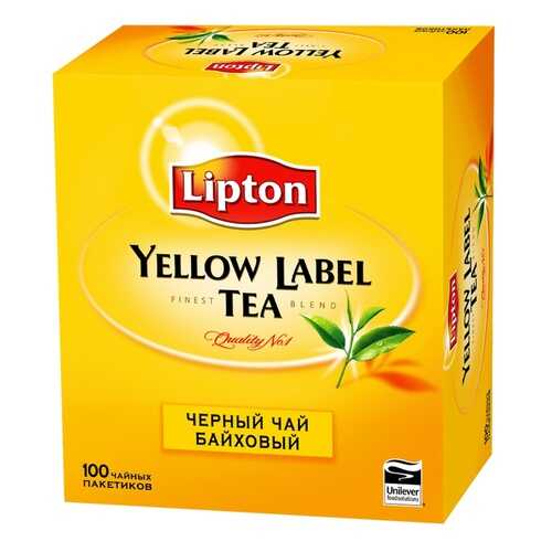 Чай Lipton черный байховый 100 пакетиков 200 г в Несте Ойл