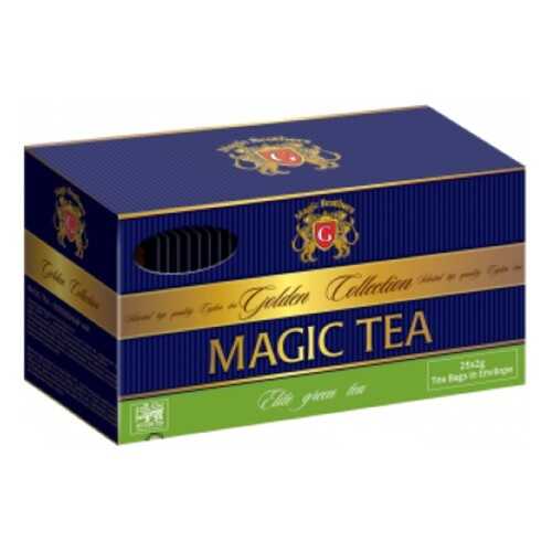 Чай Magic Brothers Golden Collection, зелёный цейлонский, 25 пакетиков в Несте Ойл