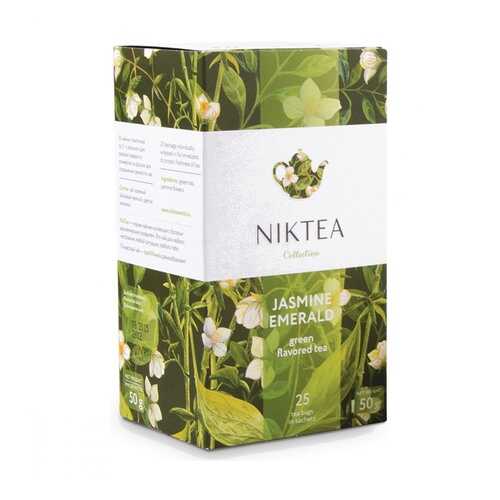 Чай Niktea Jasmine Emerald зеленый с жасмином 25 пакетиков в Несте Ойл