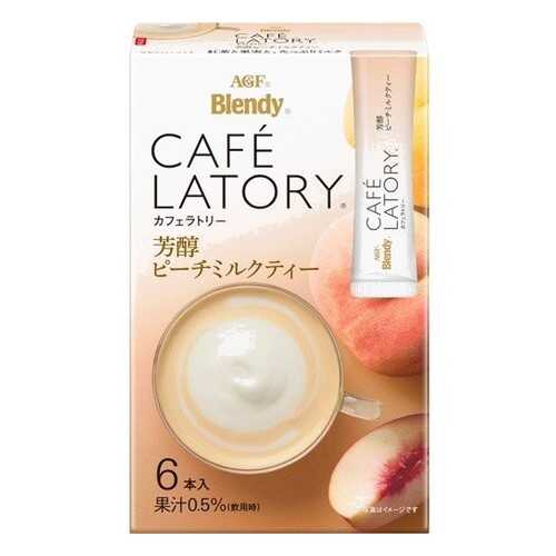 Чай растворимый AGF Cafe Latory Бленди латте персиковый в стиках 6*11 г в Несте Ойл