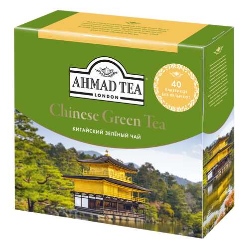 Чай зеленый Ahmad Tea китайский 40 пакетиков в Несте Ойл