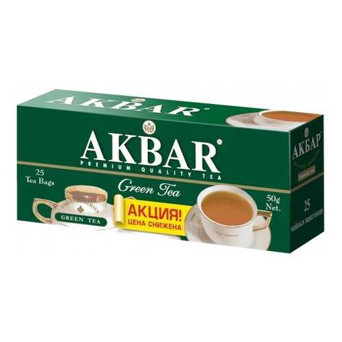 Чай зеленый Akbar изумрудная серия 25 пакетиков в Несте Ойл