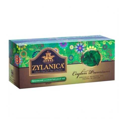 Чай зеленый в пакетиках для чашки Zylanica ceylon premium collection 25*2 г в Несте Ойл
