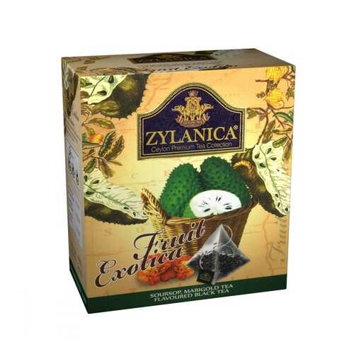 Чай Zylanica Fruit Exotica черный с саусепом и лепестками календулы 20 пирамидок в Несте Ойл
