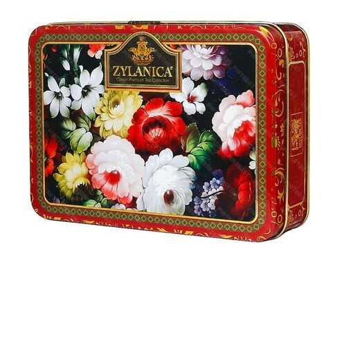 Чай Zylanica Red Super Pekoe шкатулка с цветами черный листовой 100 г в Несте Ойл