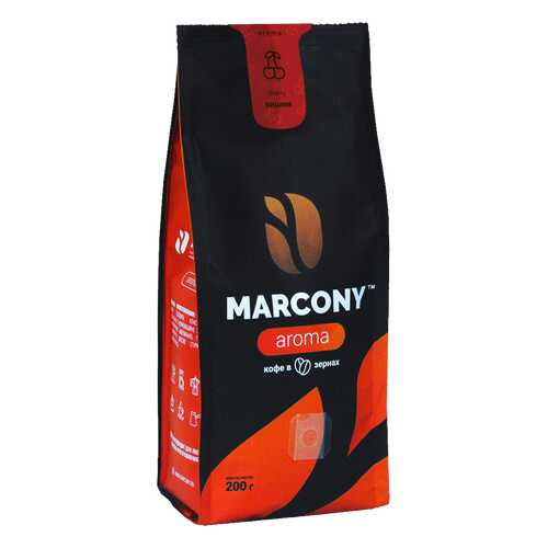 Кофе Marcony AROMA со вкусом вишни в зёрнах 200 г в Несте Ойл