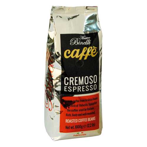 Кофе Mastro Binelli Сremoso Espresso в зёрнах 1000 г в Несте Ойл