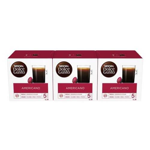 Кофе натуральный жареный молотый Nescafe Dolce Gusto Americano 3 штуки по 16 капсул в Несте Ойл