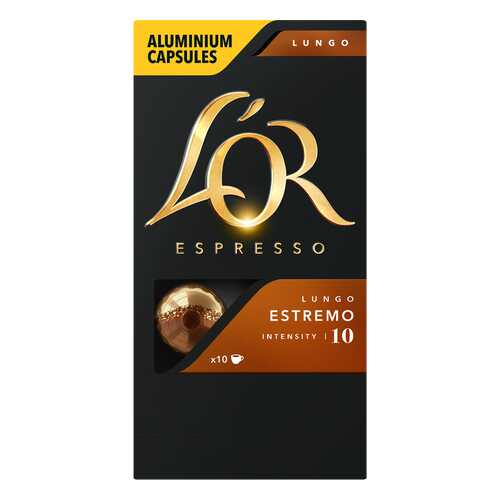 Кофе в алюминиевых капсулах LOR Espresso Lungo Estremo 10 шт в Несте Ойл