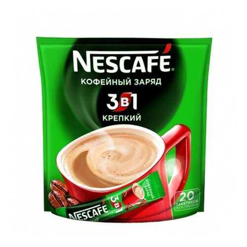 Кофейный напиток растворимый Nescafe 3в1 крепкий 16 г 20 пакетиков в Несте Ойл