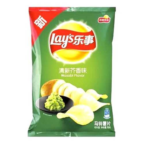 Чипсы «Lay’s» со вкусом васаби, 70гр. в Несте Ойл