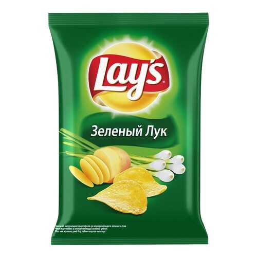 Чипсы Lays из натурального картофеля молодой зеленый лук 90 г в Несте Ойл