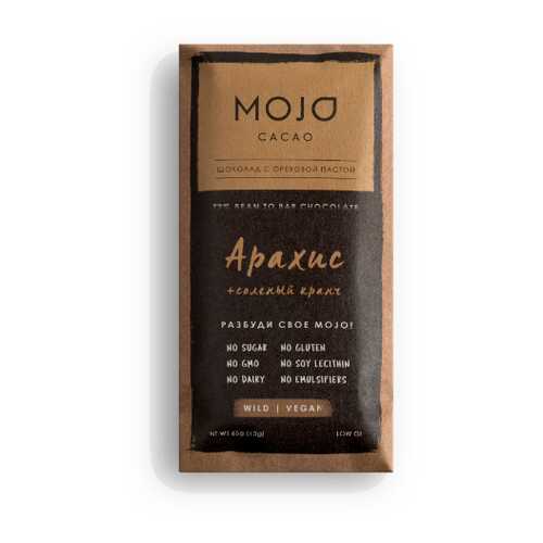 Горький шоколад 72% Mojo Cacao с шоколадно-ореховой пастой со вкусом арахис в Несте Ойл