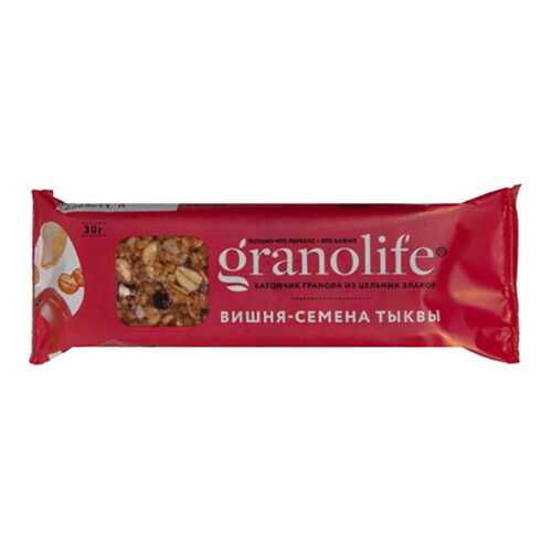 Батончик-гранола Granolife вишня семена тыквы в Несте Ойл