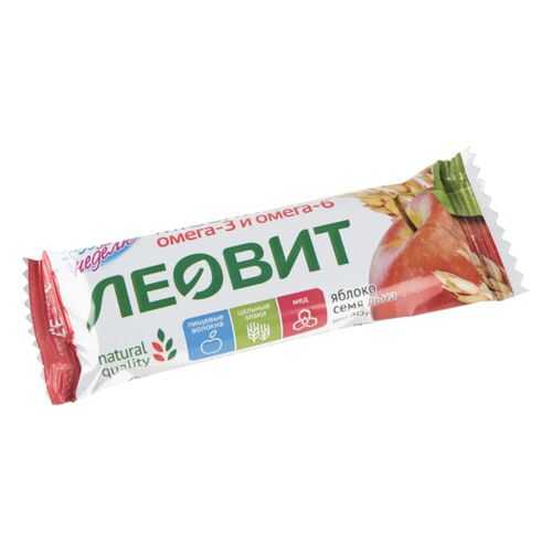 Батончик-мюсли яблоко Худеем за неделю с семенами льна 30 г в Несте Ойл
