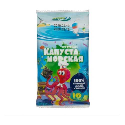 Морская капуста NORI LAND Осьминожка сушеная 4.5г Южная Корея в Несте Ойл