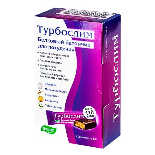 Турбослим Эвалар батончик белковый 4 штуки по 50 г в Несте Ойл