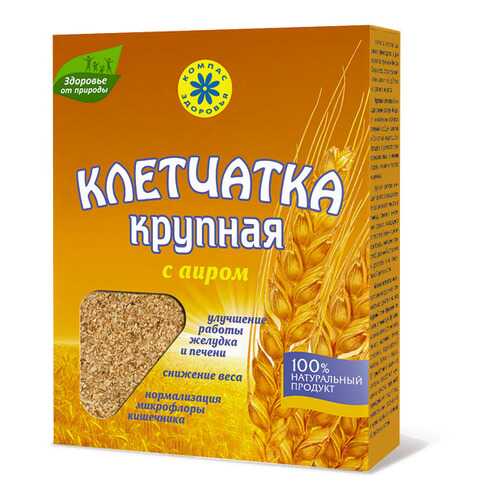 Клетчатка Компас Здоровья пшеничная крупная с аиром 150 г в Несте Ойл
