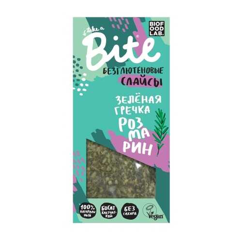 Хлебцы хрустящие Take a Bite слайсы из зеленой гречки с томатами и розмарином 100 г в Несте Ойл
