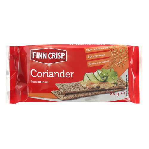 Сухарики Finn Crisp бородинские с кориандром 85 г в Несте Ойл