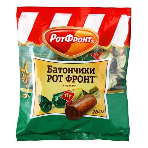 Батончики Рот Фронт с орехом 250 г в Несте Ойл